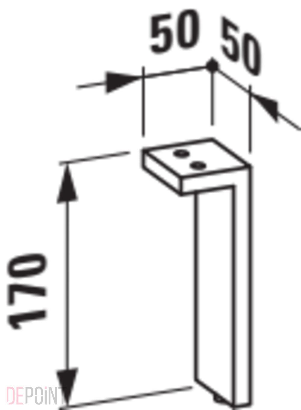 ᐉ Ножки для тумбы под раковину Laufen Kartell, хром (H4076200330041 ...