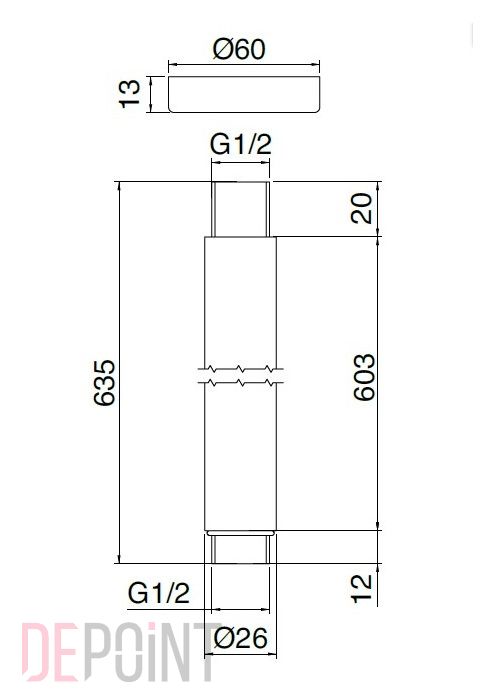 ЧертежHansgrohe PuraVida (15597000)