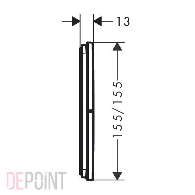 Креслення Hansgrohe ShowerSelect (15764000)